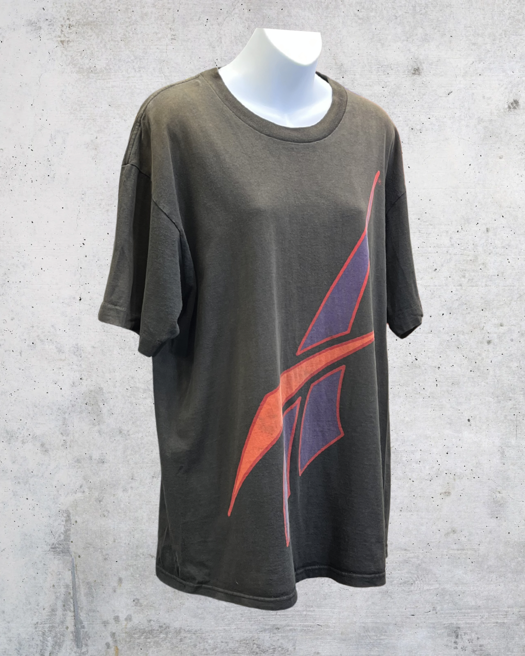 Vintage 90s Reebok Big Vector Logo Tee - Large