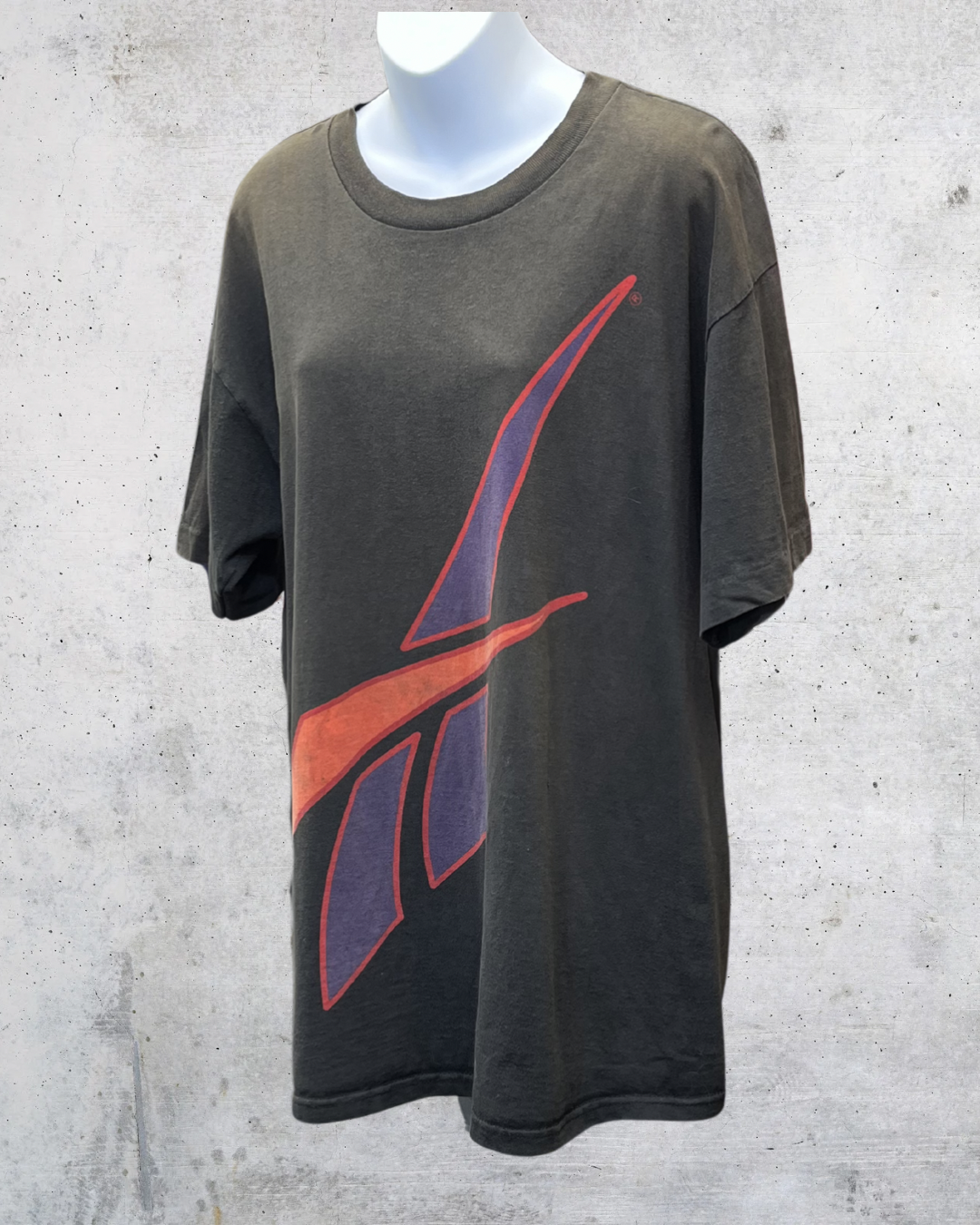 Vintage 90s Reebok Big Vector Logo Tee - Large