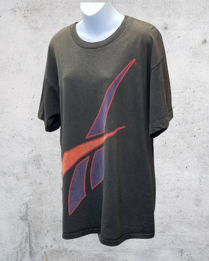 Vintage 90s Reebok Big Vector Logo Tee - Large
