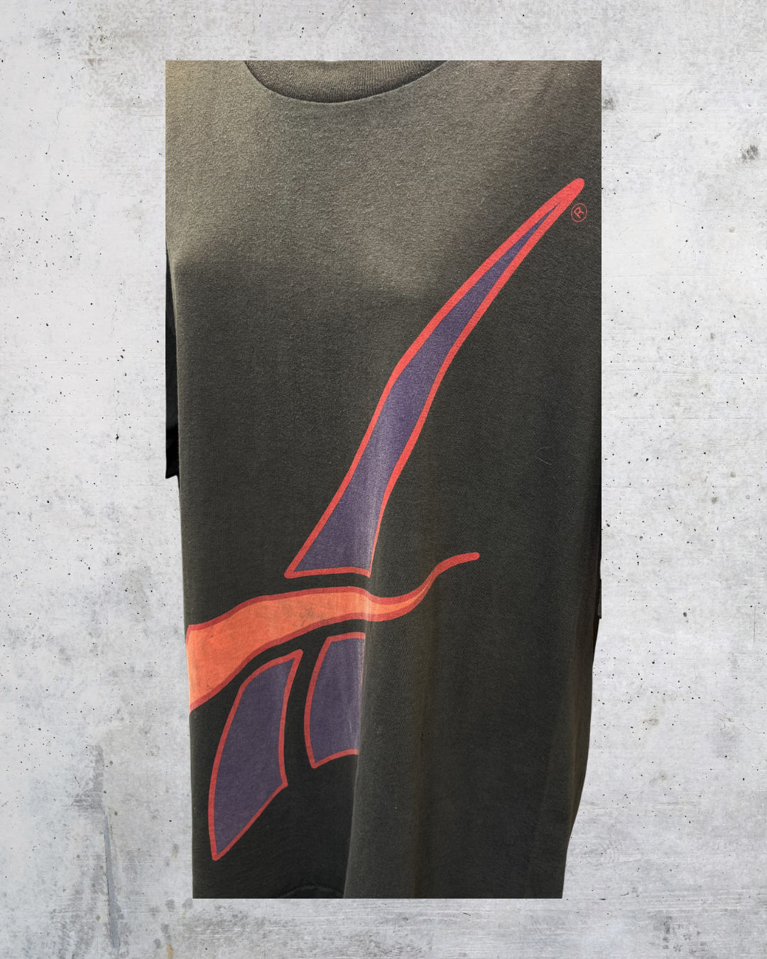 Vintage 90s Reebok Big Vector Logo Tee - Large