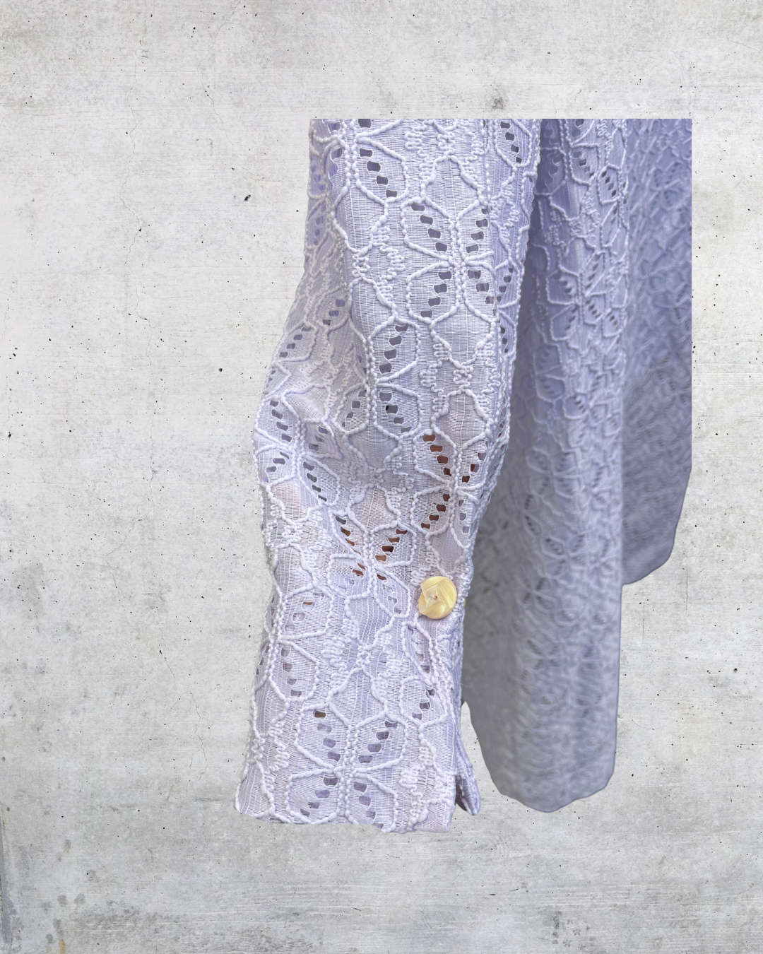 Handmade Lavender Lace Duster Robe - Large