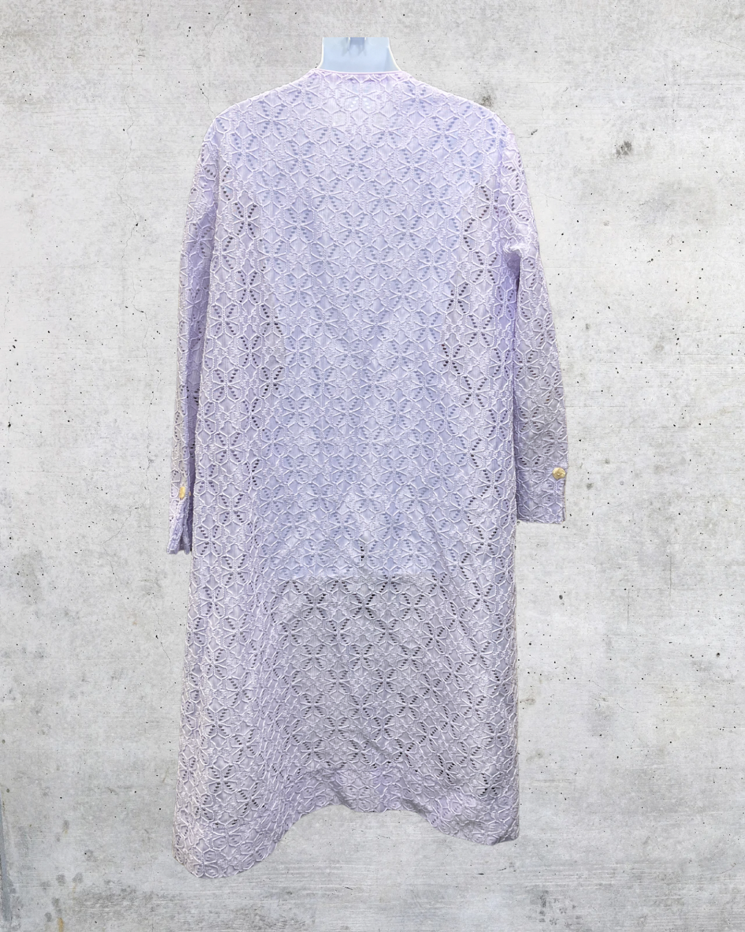 Handmade Lavender Lace Duster Robe - Large