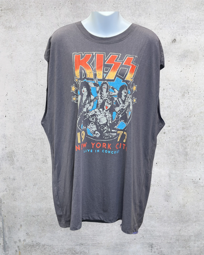 KISS 1977 New York City Sleeveless Band Tee - Large