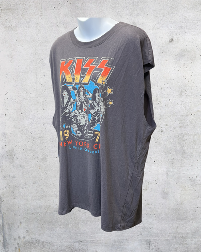 KISS 1977 New York City Sleeveless Band Tee - Large