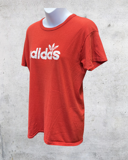 Vintage Russell Athletic Adidas Trefoil Graphic Tee - Large