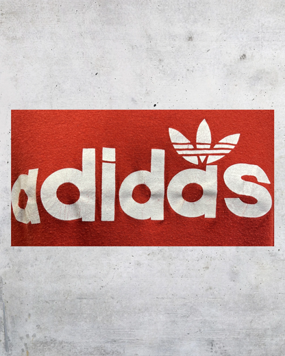 Vintage Russell Athletic Adidas Trefoil Graphic Tee - Large