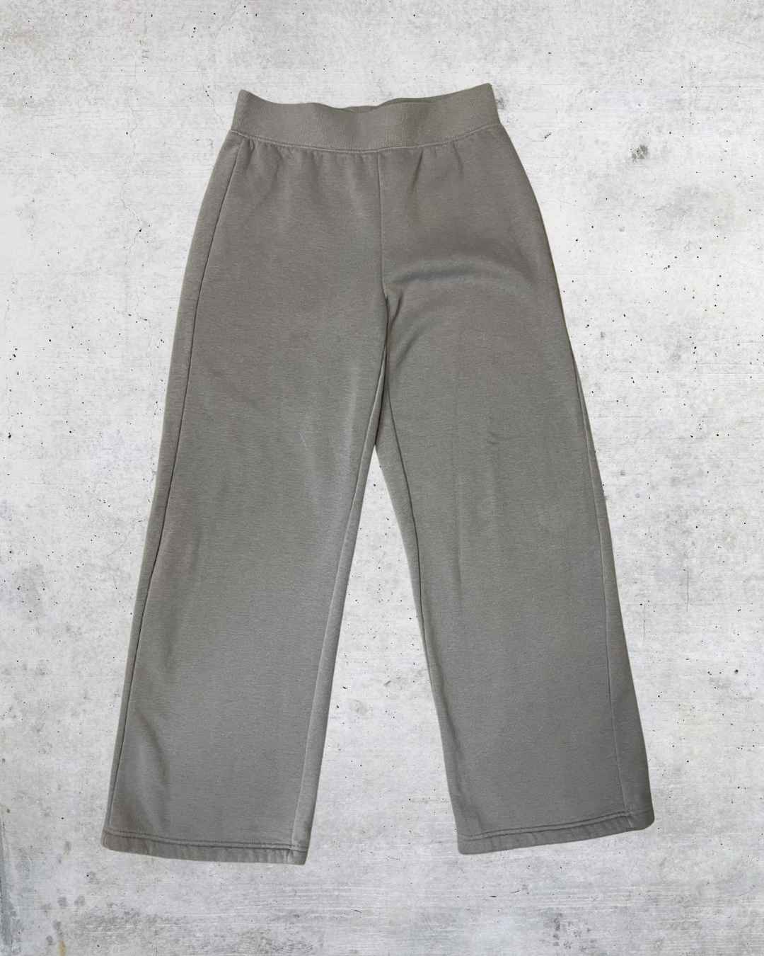 Gray Wide Leg Sweatpants - Medium