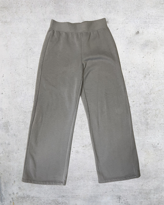 Gray Wide Leg Sweatpants - Medium