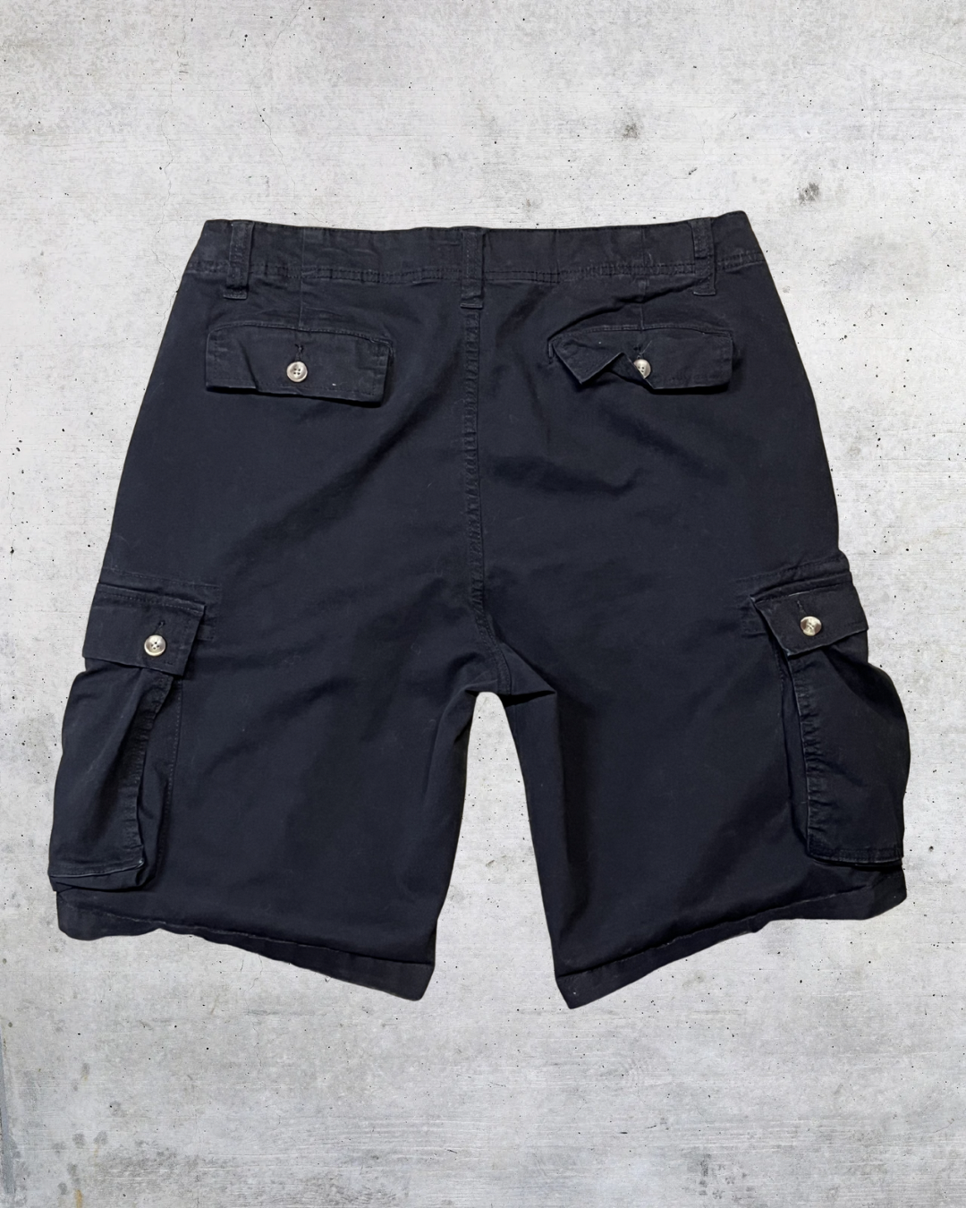 Saddlebred Black Cargo Shorts - 34