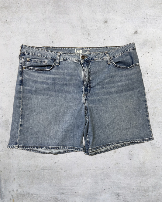 Lee Mid Rise Denim Shorts - Size 20