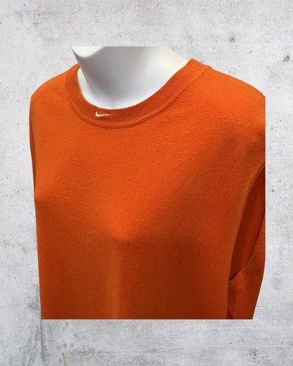Vintage Y2K Nike Basketball Orange Sleeveless Muscle Shirt -Large