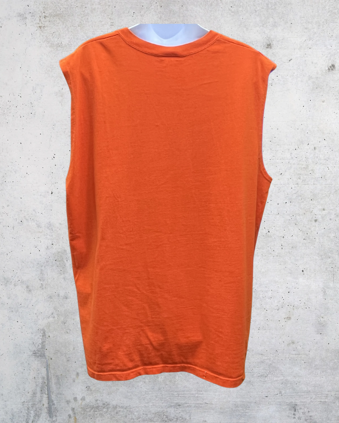 Vintage Y2K Nike Basketball Orange Sleeveless Muscle Shirt -Large