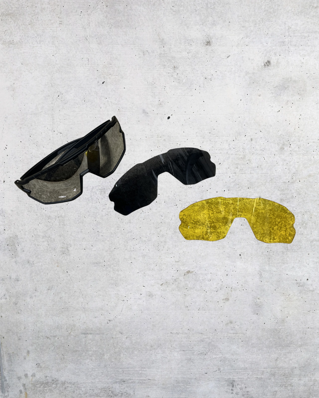 GIEADUN Sports Sunglasses with 3 Interchangeable Lenses & Case