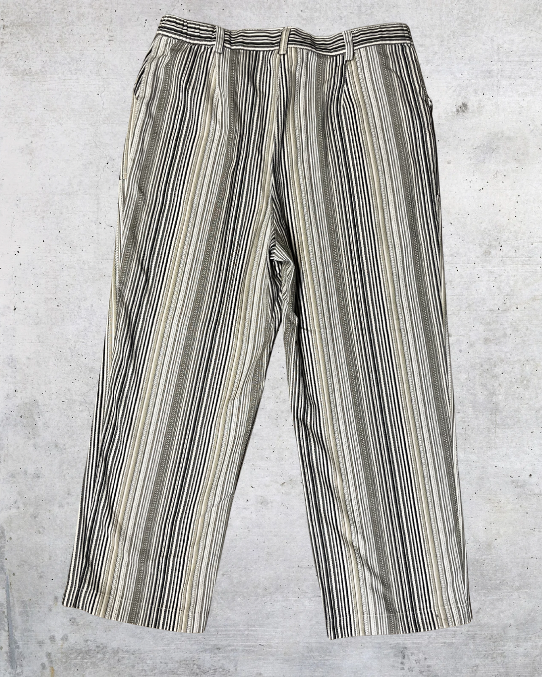 Vintage Y2K Alexis & Avery Striped Cropped Pants - Size 14
