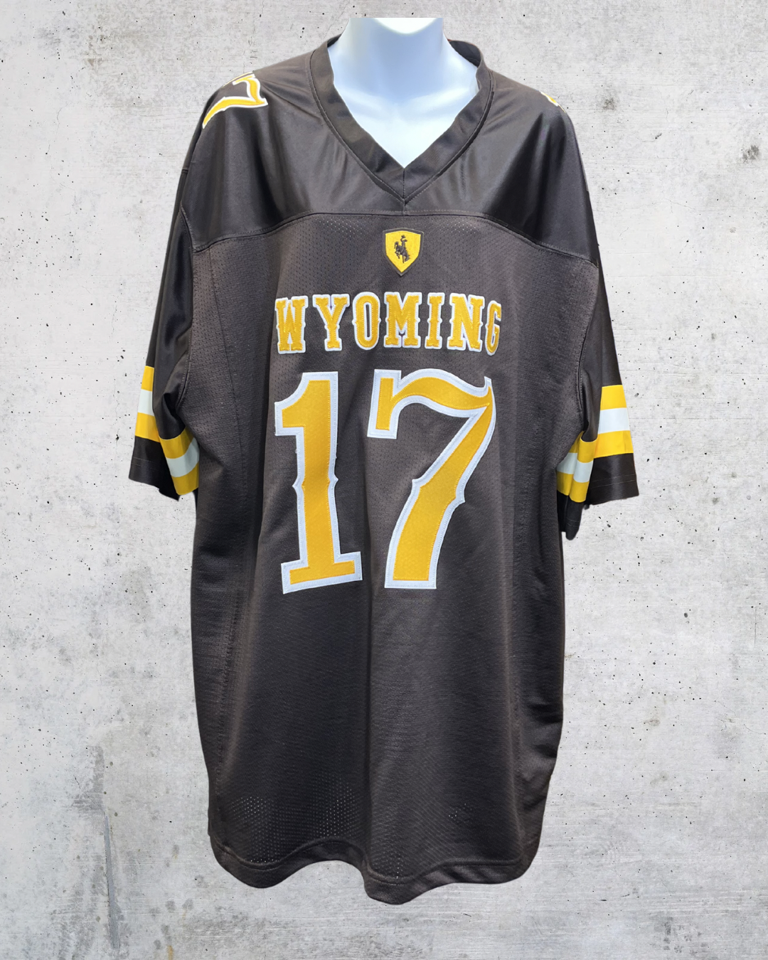 The Retro Brand Wyoming Cowboys Allen #17 Football Jersey - XXL