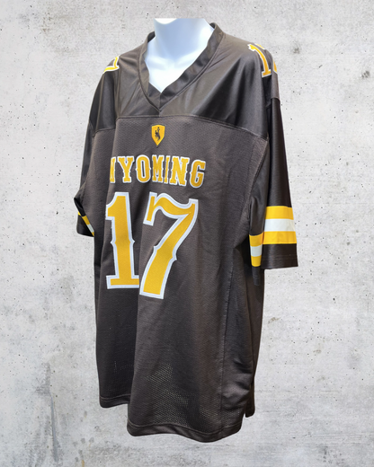 The Retro Brand Wyoming Cowboys Allen #17 Football Jersey - XXL