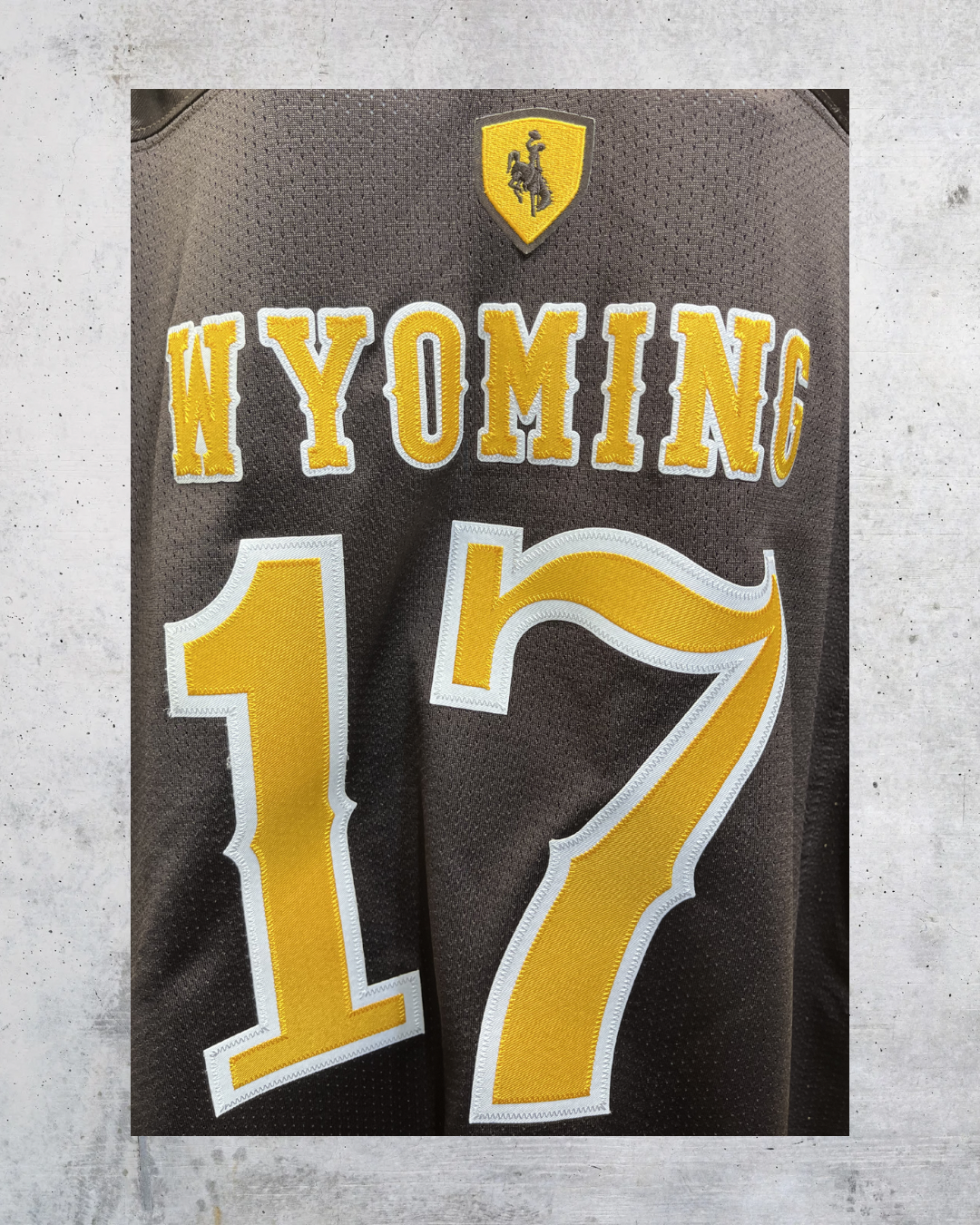 The Retro Brand Wyoming Cowboys Allen #17 Football Jersey - XXL