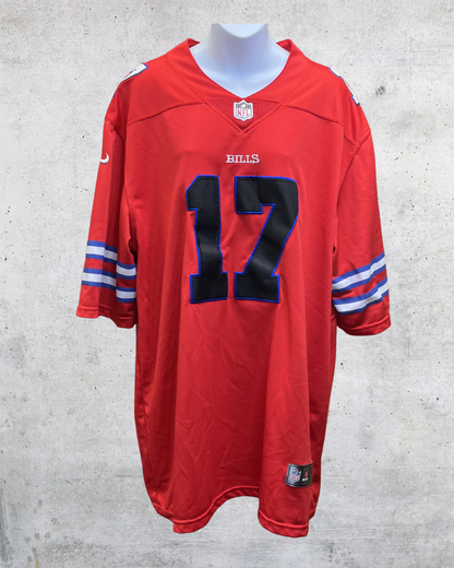 Nike Buffalo Bills Josh Allen #17 Alternate Red NFL Jersey |- XXL