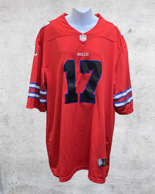 Nike Buffalo Bills Josh Allen #17 Alternate Red NFL Jersey |- XXL
