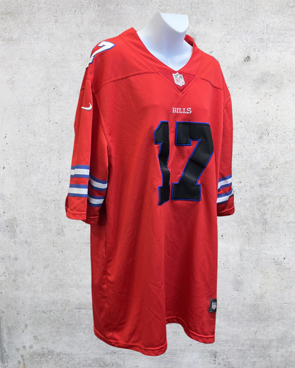 Nike Buffalo Bills Josh Allen #17 Alternate Red NFL Jersey |- XXL