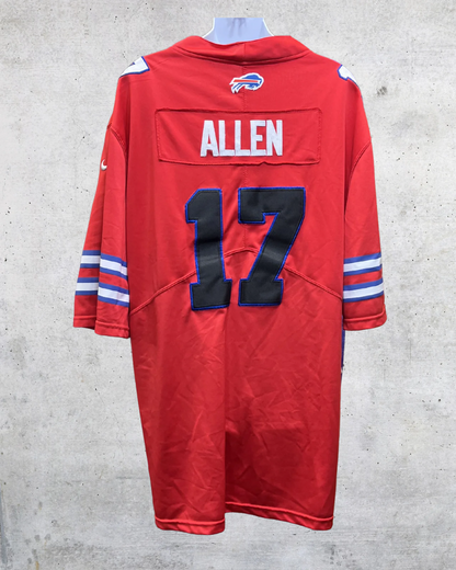 Nike Buffalo Bills Josh Allen #17 Alternate Red NFL Jersey |- XXL