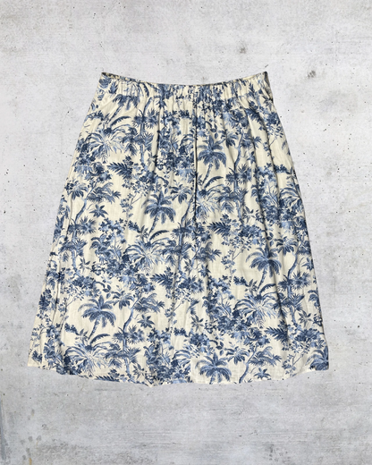Lauren Conrad Tropical Palm Print Button Front Midi Skirt - XL