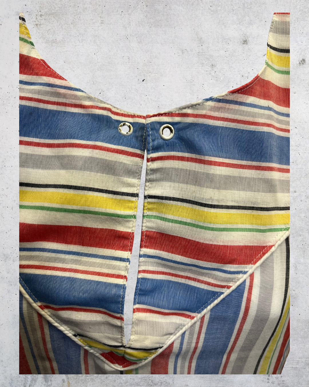 Vintage 80s Donnkenny Rainbow Stripe Sailor Top - XL