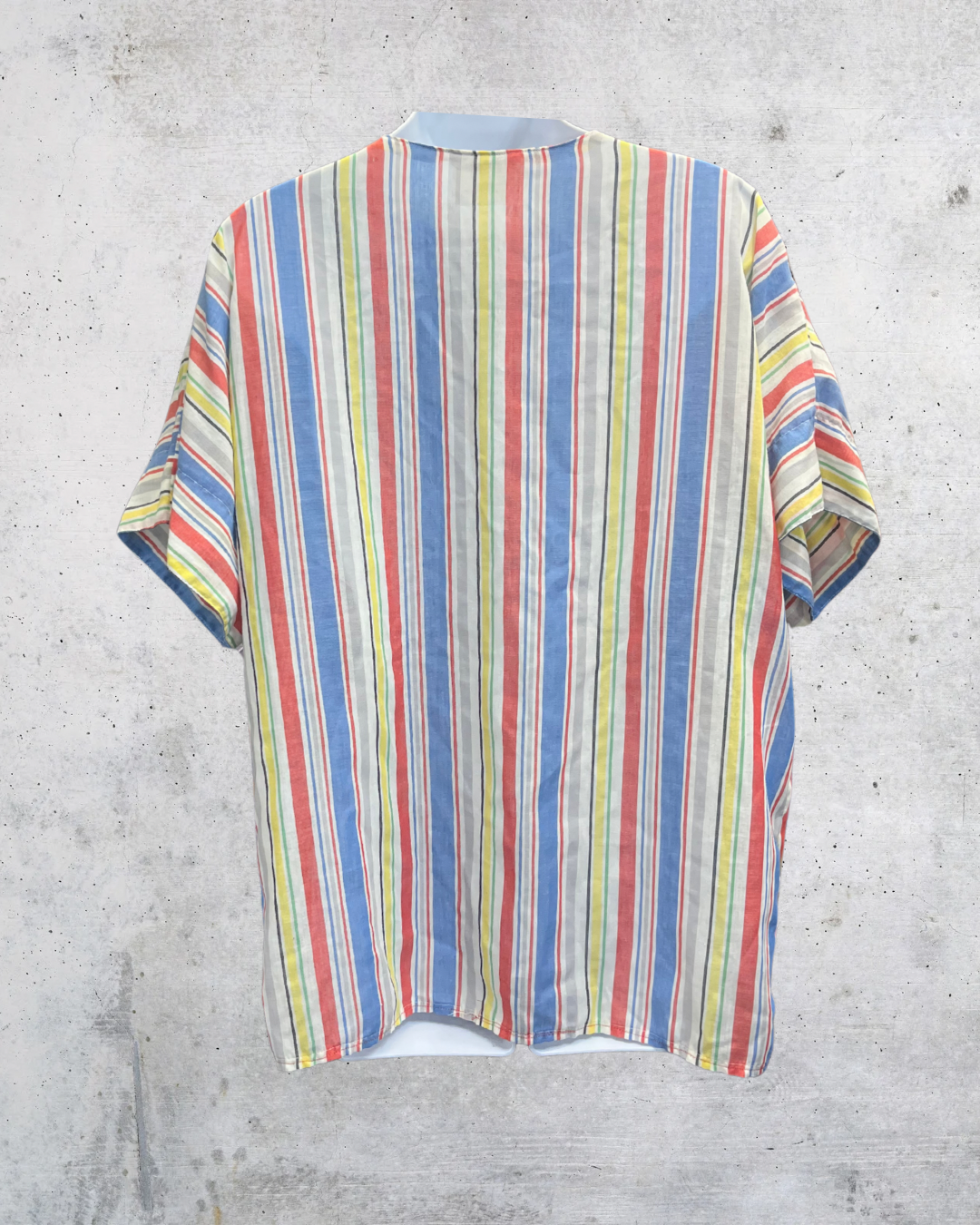 Vintage 80s Donnkenny Rainbow Stripe Sailor Top - XL