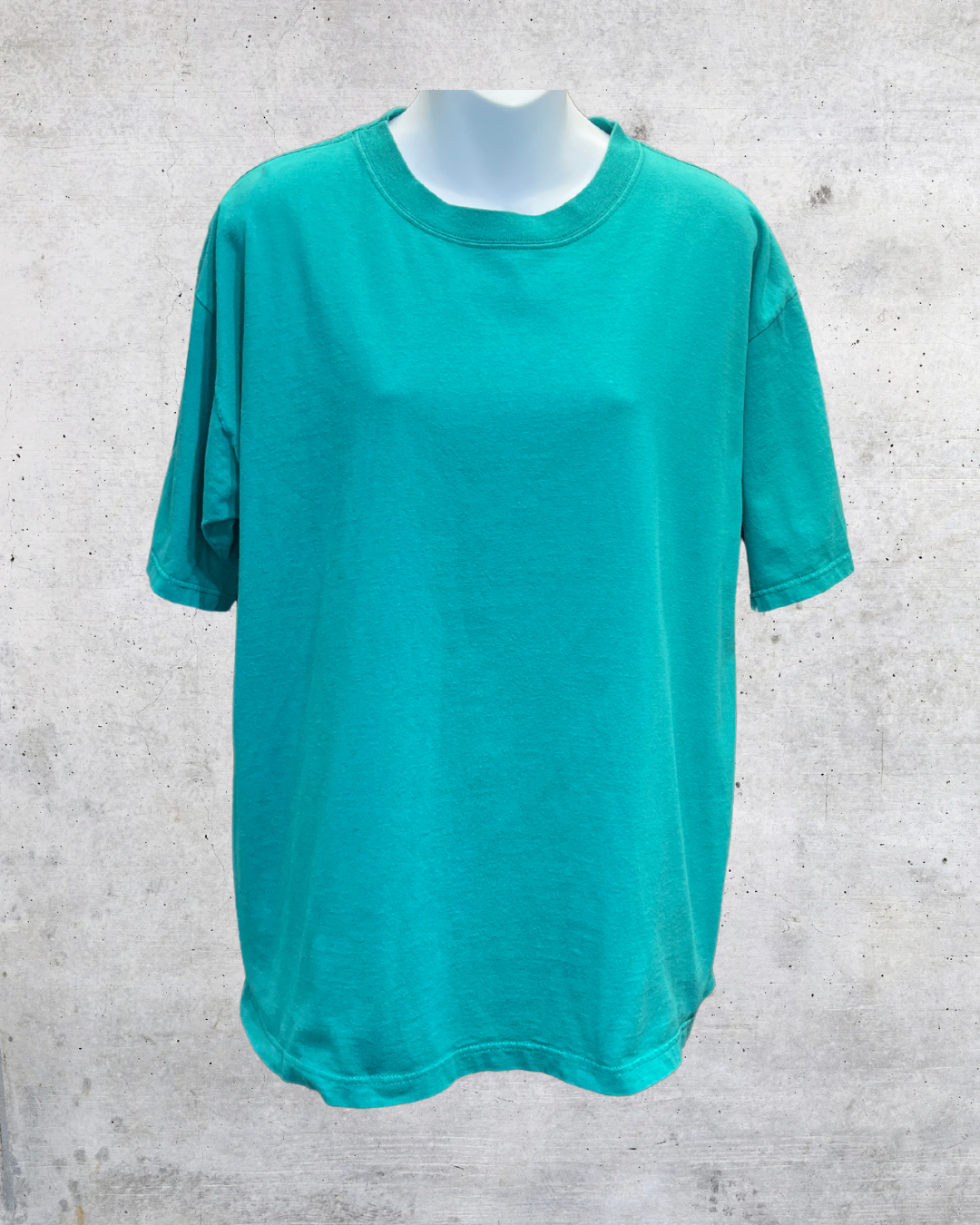 Vintage 90s CHIC Teal Green Made in USA Tee - Large