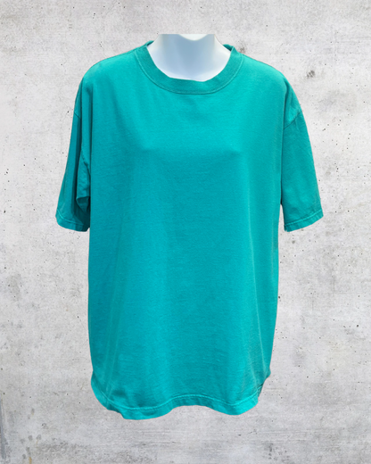 Vintage 90s CHIC Teal Green Made in USA Tee - Large