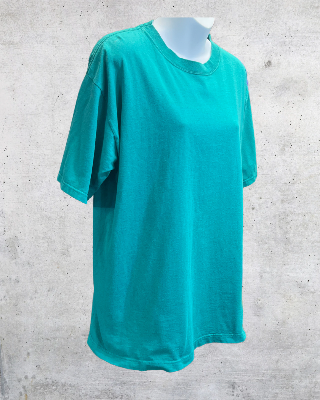 Vintage 90s CHIC Teal Green Made in USA Tee - Large