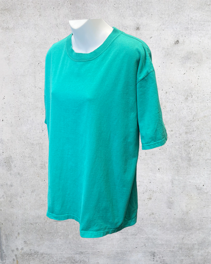 Vintage 90s CHIC Teal Green Made in USA Tee - Large
