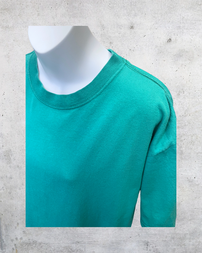 Vintage 90s CHIC Teal Green Made in USA Tee - Large