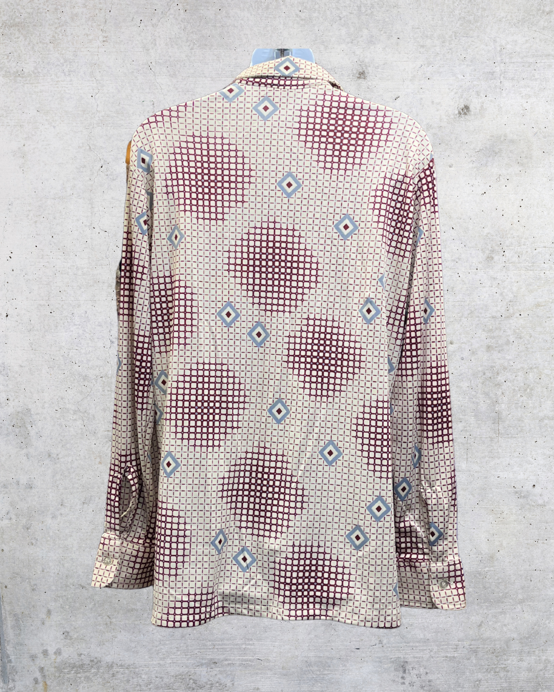 Vintage 70s Kingsport Geometric Disco Shirt - Medium