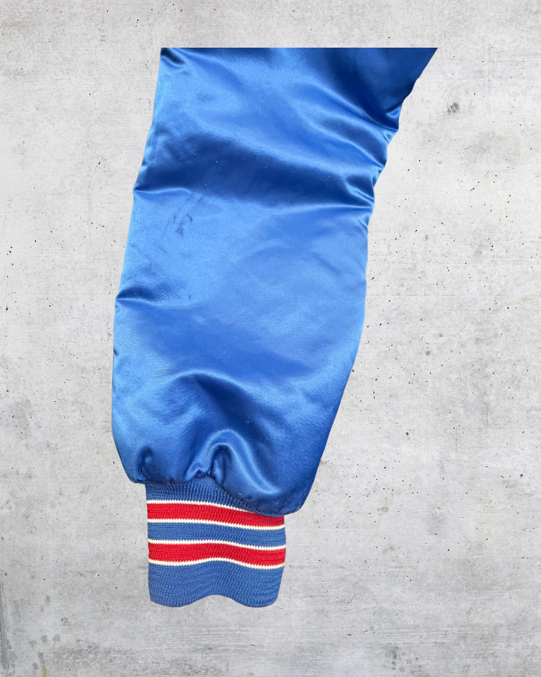 Vintage 80s Buffalo Bills Chalk Line Satin Jacket - Medium