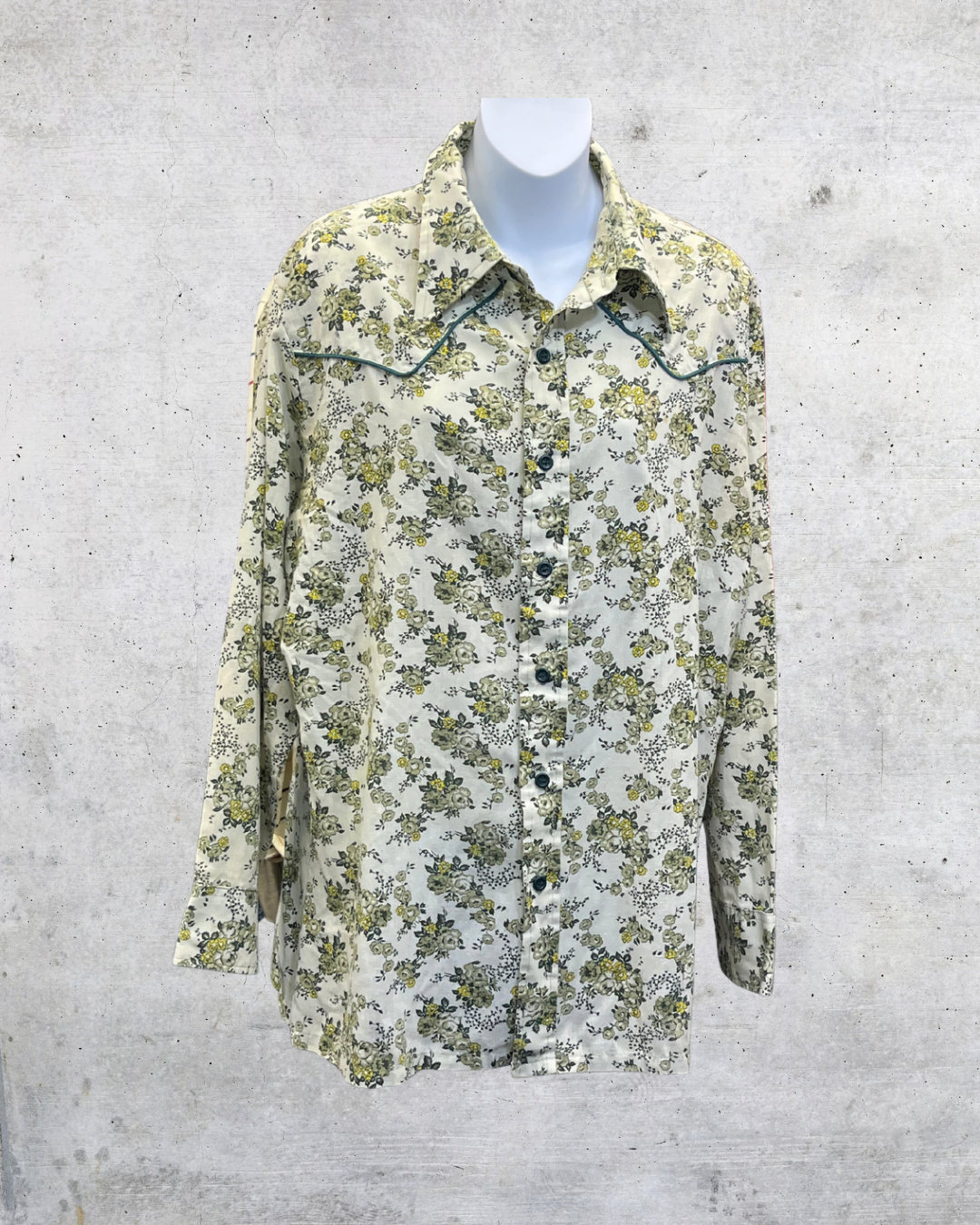 Vintage 70s Wrangler Floral Western Shirt – XL