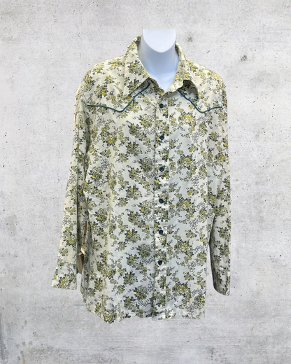 Vintage 70s Wrangler Floral Western Shirt – XL