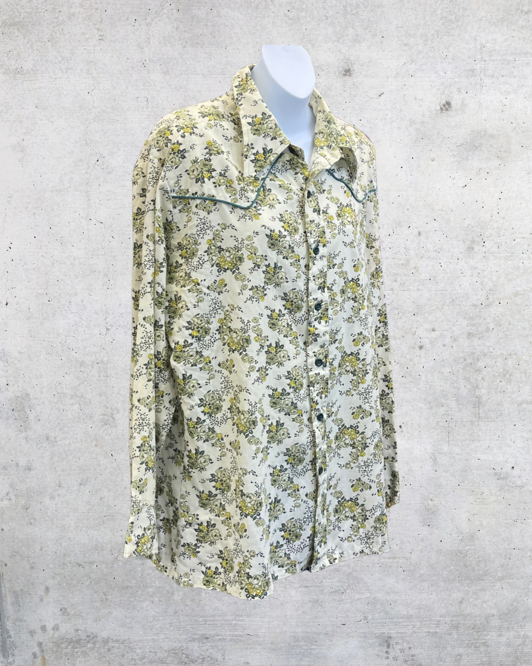 Vintage 70s Wrangler Floral Western Shirt – XL