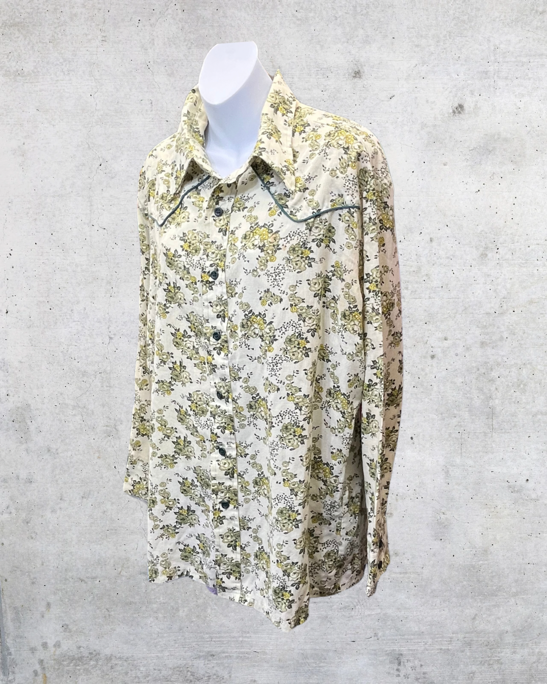 Vintage 70s Wrangler Floral Western Shirt – XL