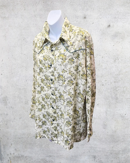 Vintage 70s Wrangler Floral Western Shirt – XL