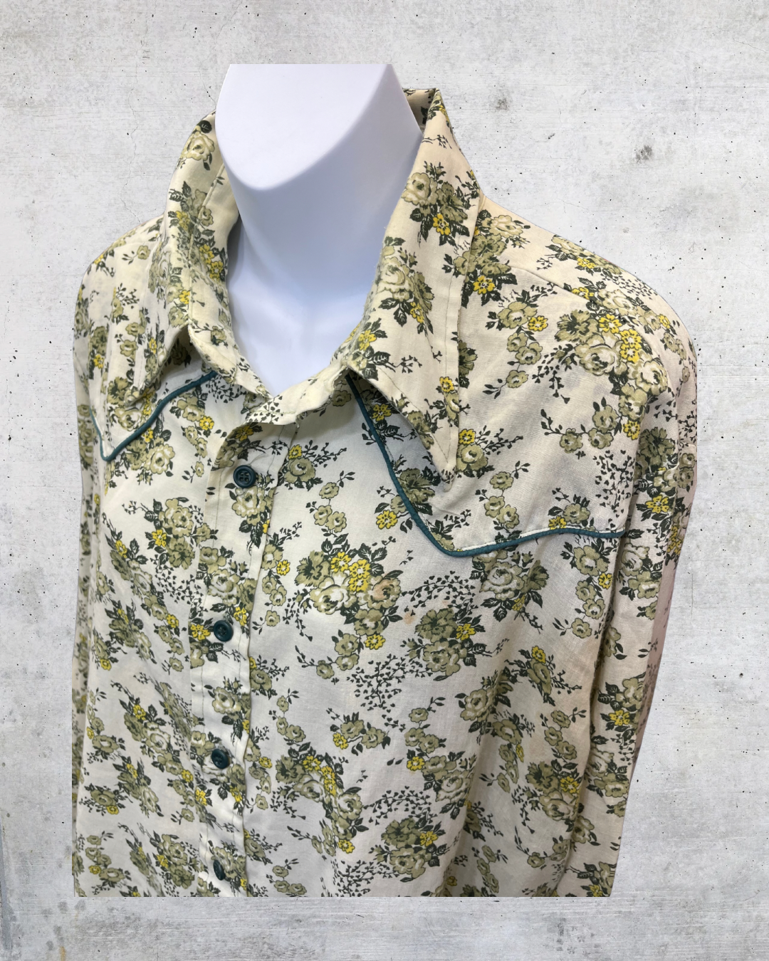 Vintage 70s Wrangler Floral Western Shirt – XL