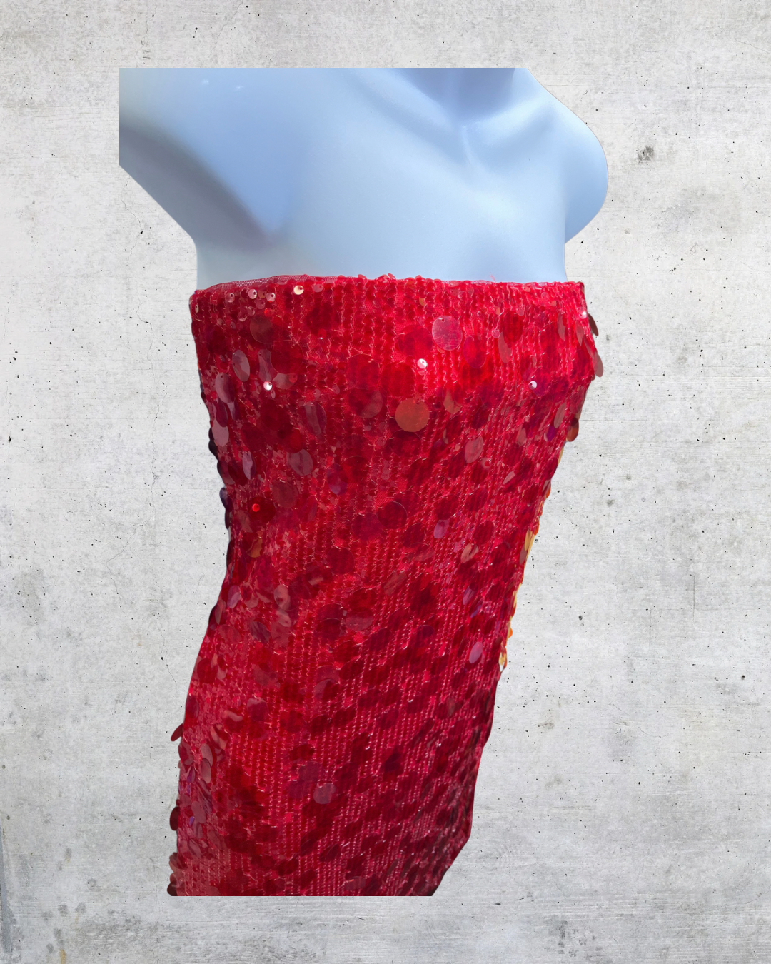 Abercrombie & Fitch Red Sequin Strapless Mini Dress NWT- Medium
