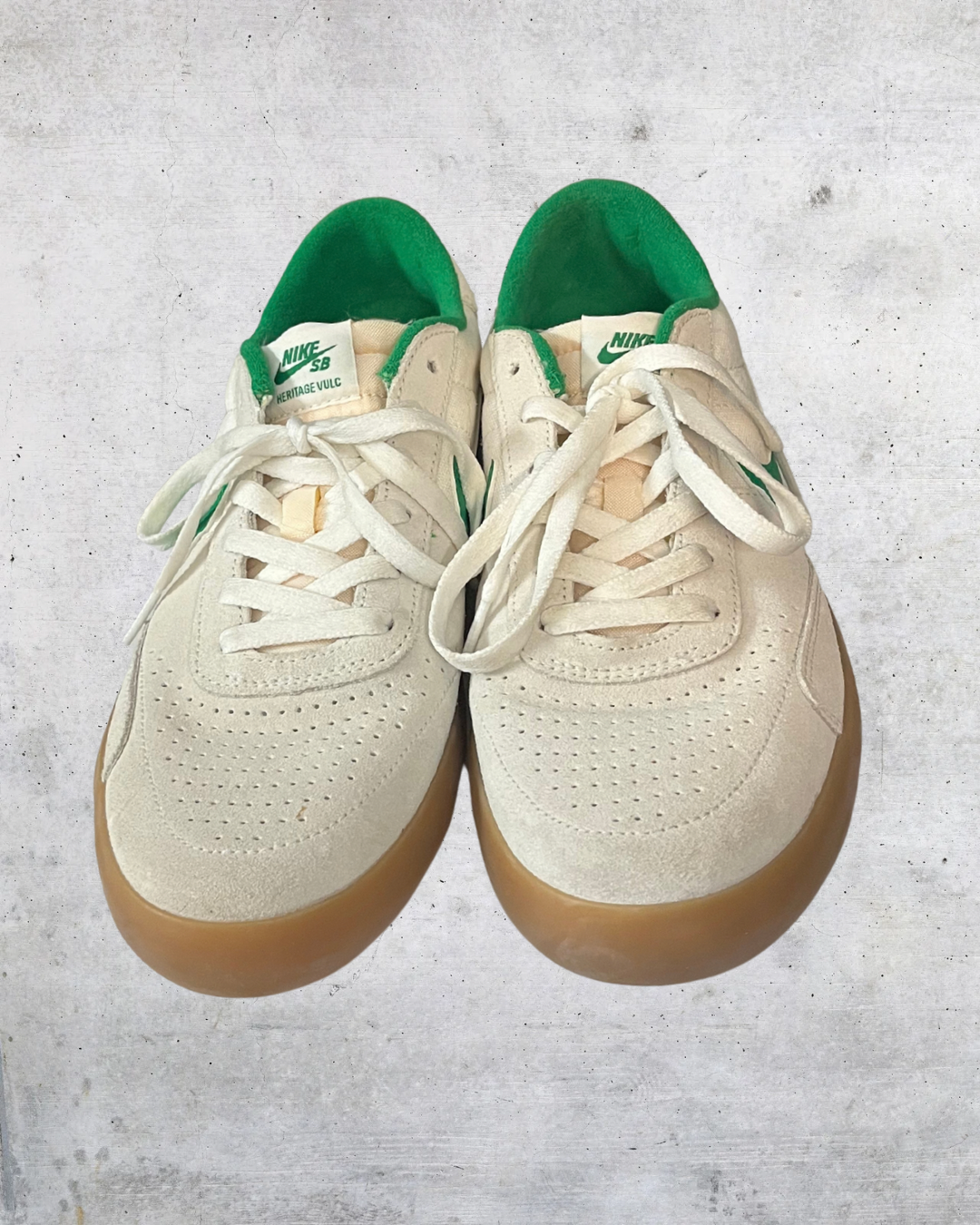 Nike SB Heritage Vulc Lucky Green Gum Sneakers – Men’s 10