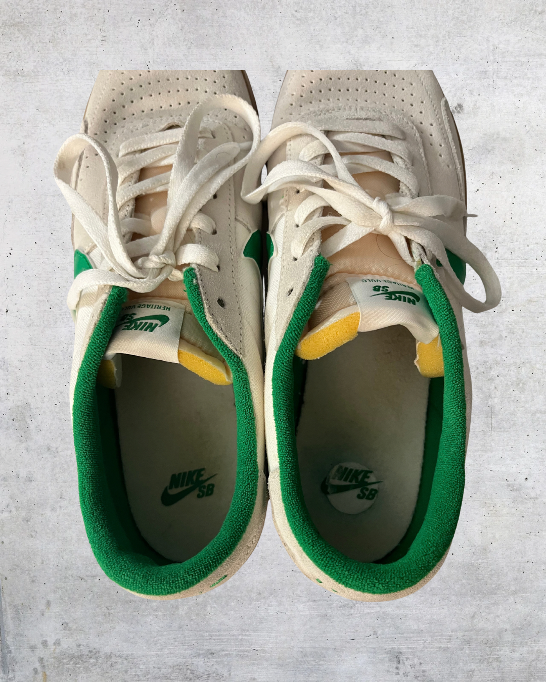 Nike SB Heritage Vulc Lucky Green Gum Sneakers – Men’s 10