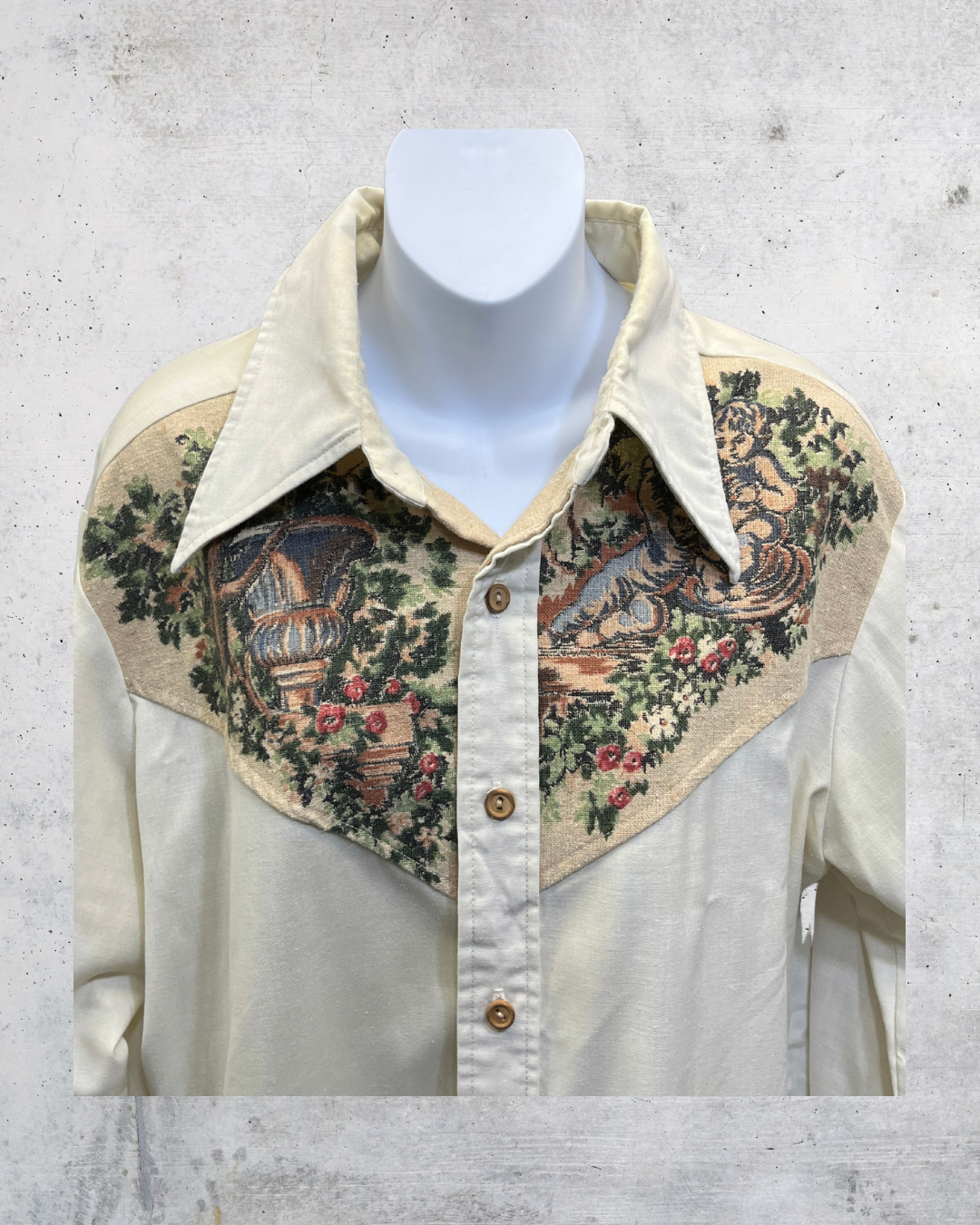 Vintage 70s Kennington Tapestry Western Shirt – XL