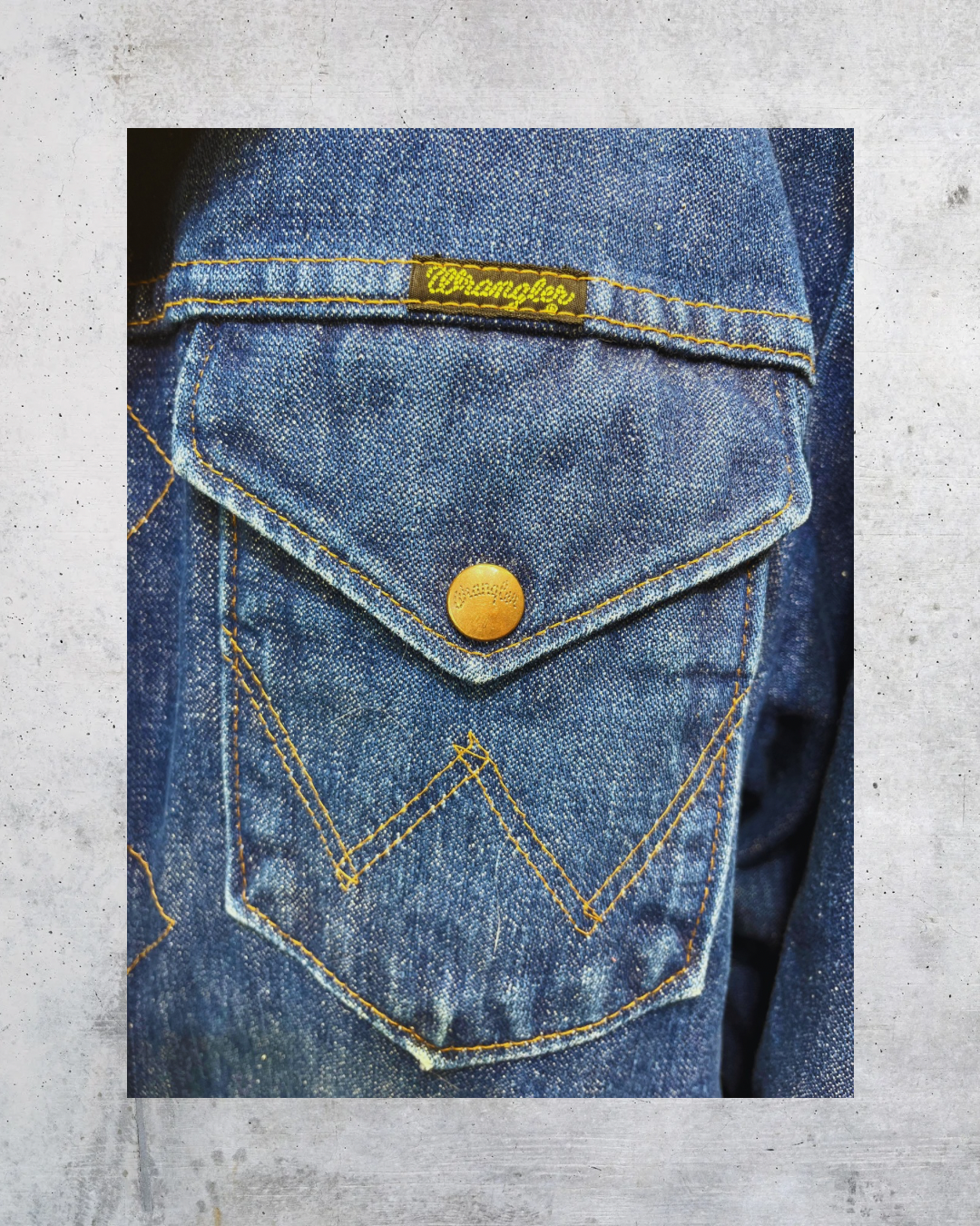 Vintage 70s Wrangler Wrange Coat Sherpa Denim Jacket – XL