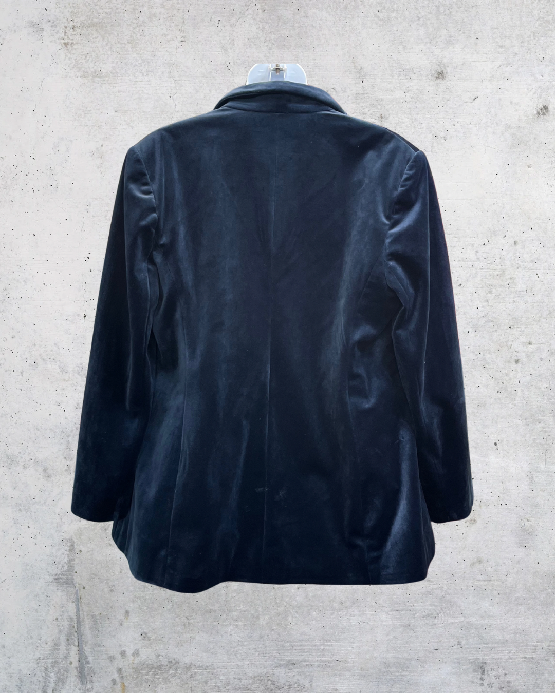 ASOS Navy Velvet Boyfriend Blazer – Size 10