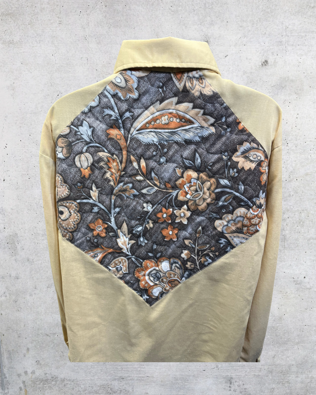 Vintage 70s Alfie California Brown Floral Western Shirt – XL