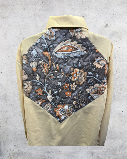 Vintage 70s Alfie California Brown Floral Western Shirt – XL