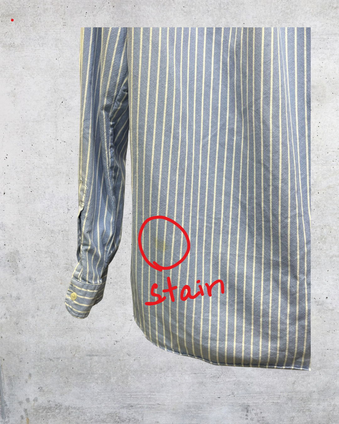 Ralph Lauren Blue Striped Oxford Shirt – Medium
